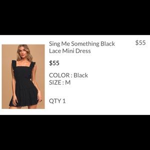 LULU’s Little Black Laced Dress
